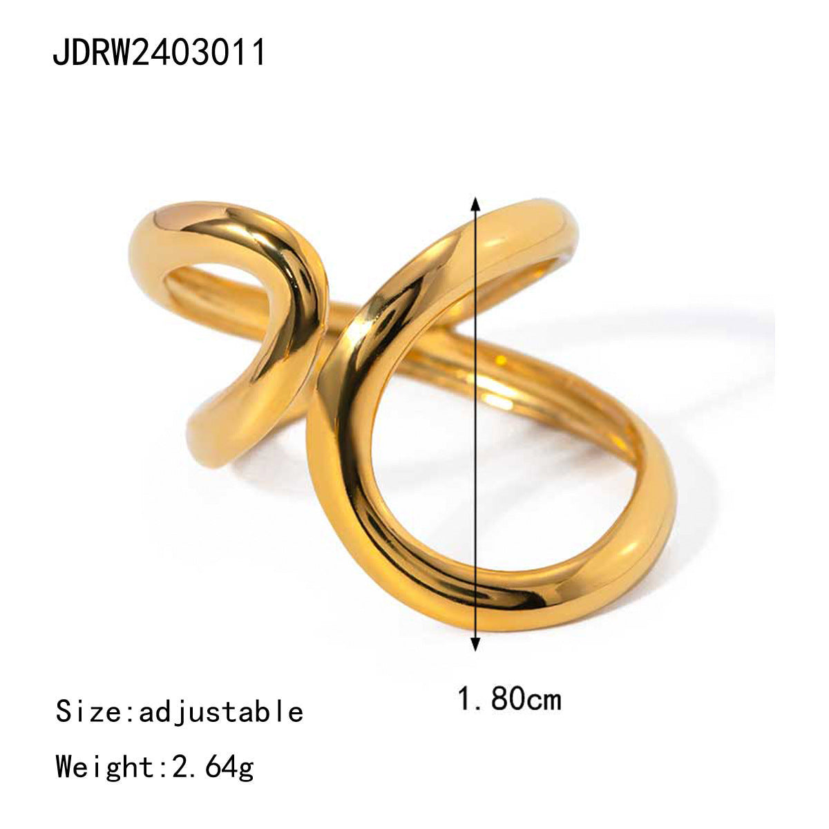 Kyliee Chunky Wave Ring - JDRW2403011 [8TS42K7E]