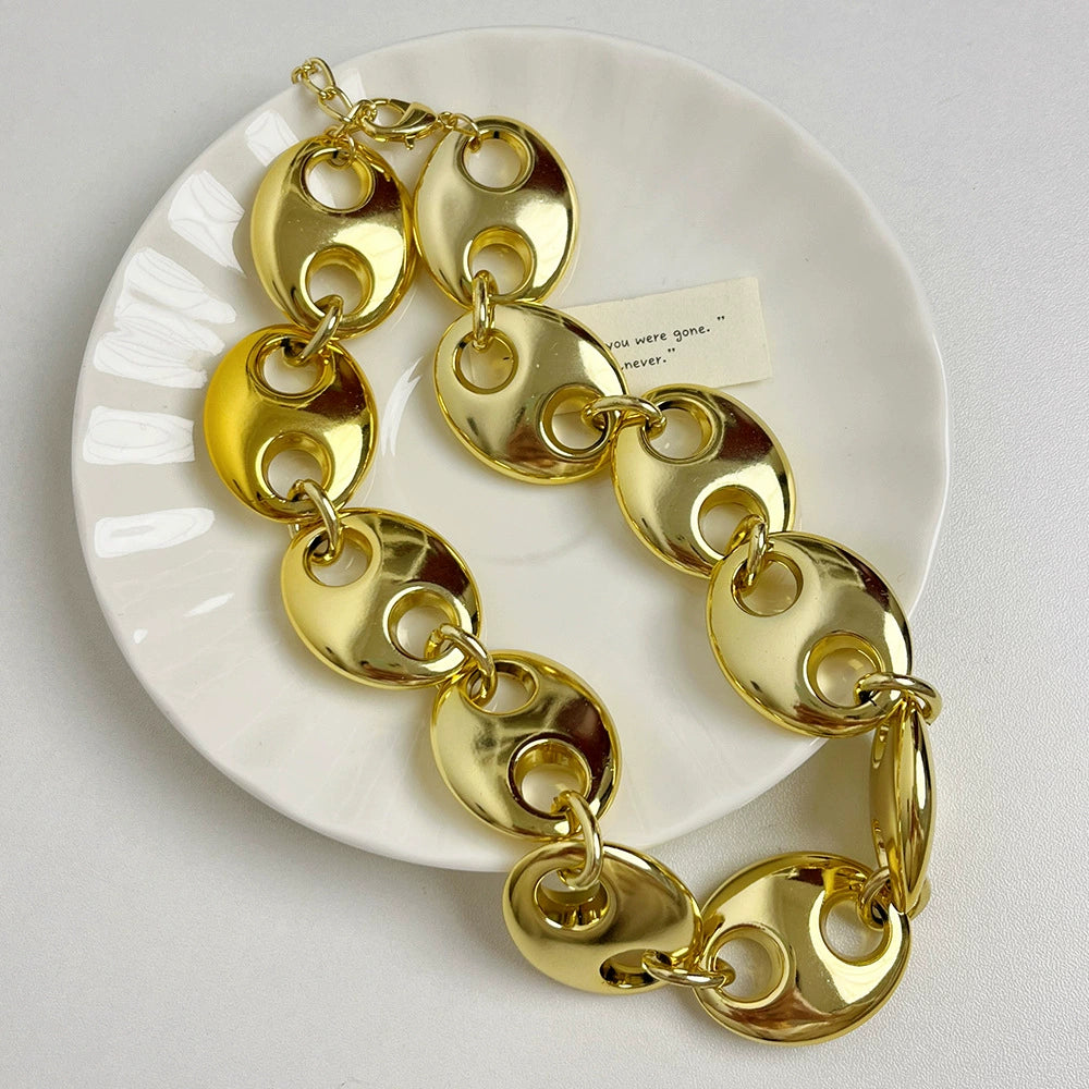 Sonya Chunky Pig Nose Necklace - Pig Nose Necklace [SPW0G7Q0]