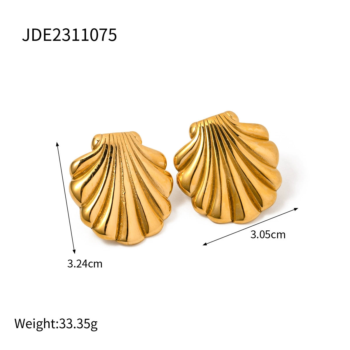 Zariya Shell Drop Earrings - JDE2311075