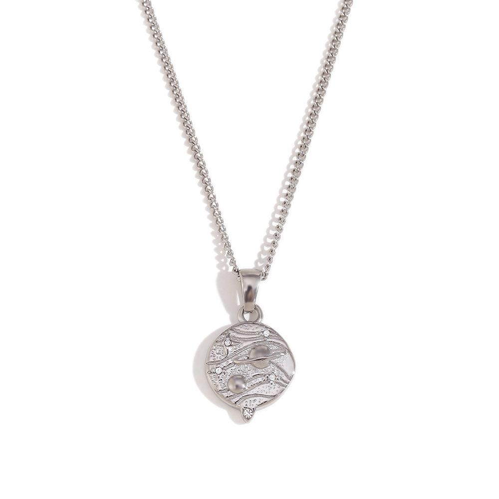 Semira Tarot Charm Necklace - Silver - Universe [3Z2MSS2K]