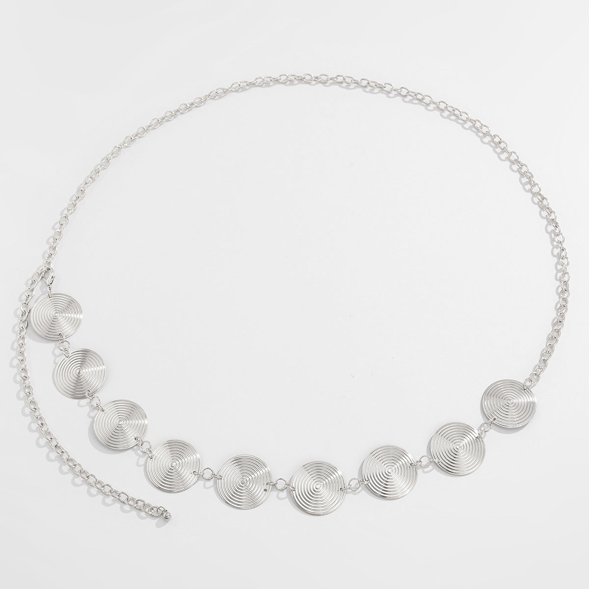 Misa Seaside Charm Waist Chain - Silver Round Charm [7HT43JFL]
