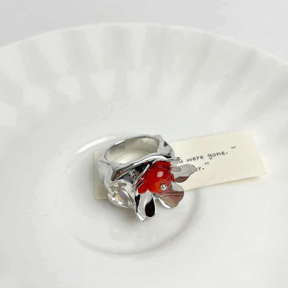 Rawan Floral Pearl Ring - Style C [6713P5Y1]