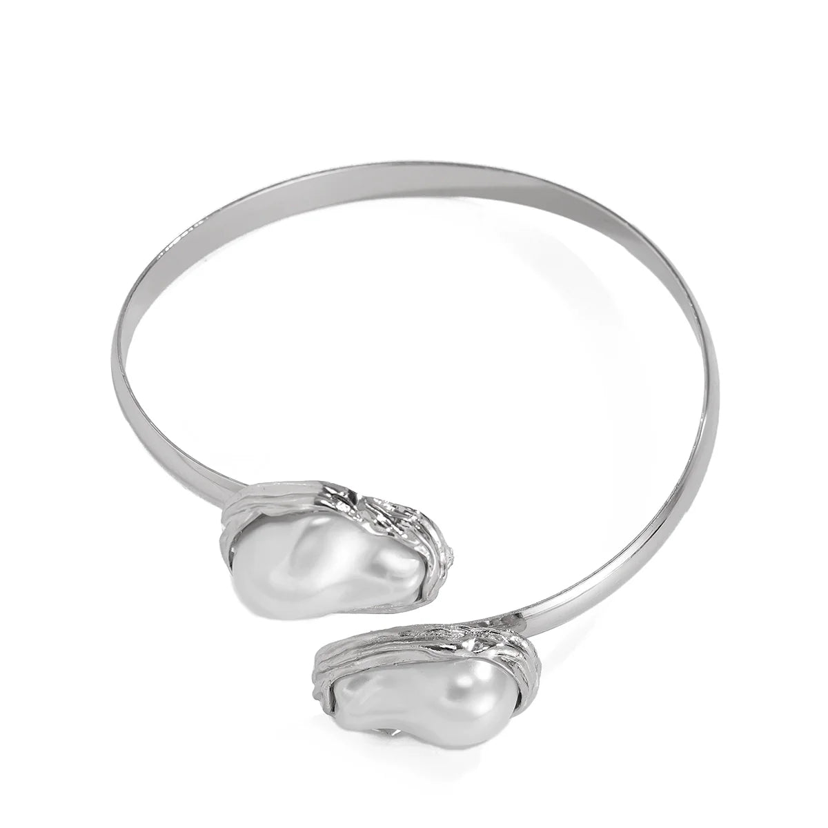 Faithlyn Baroque Pearl Jewelry - Bracelet Silver