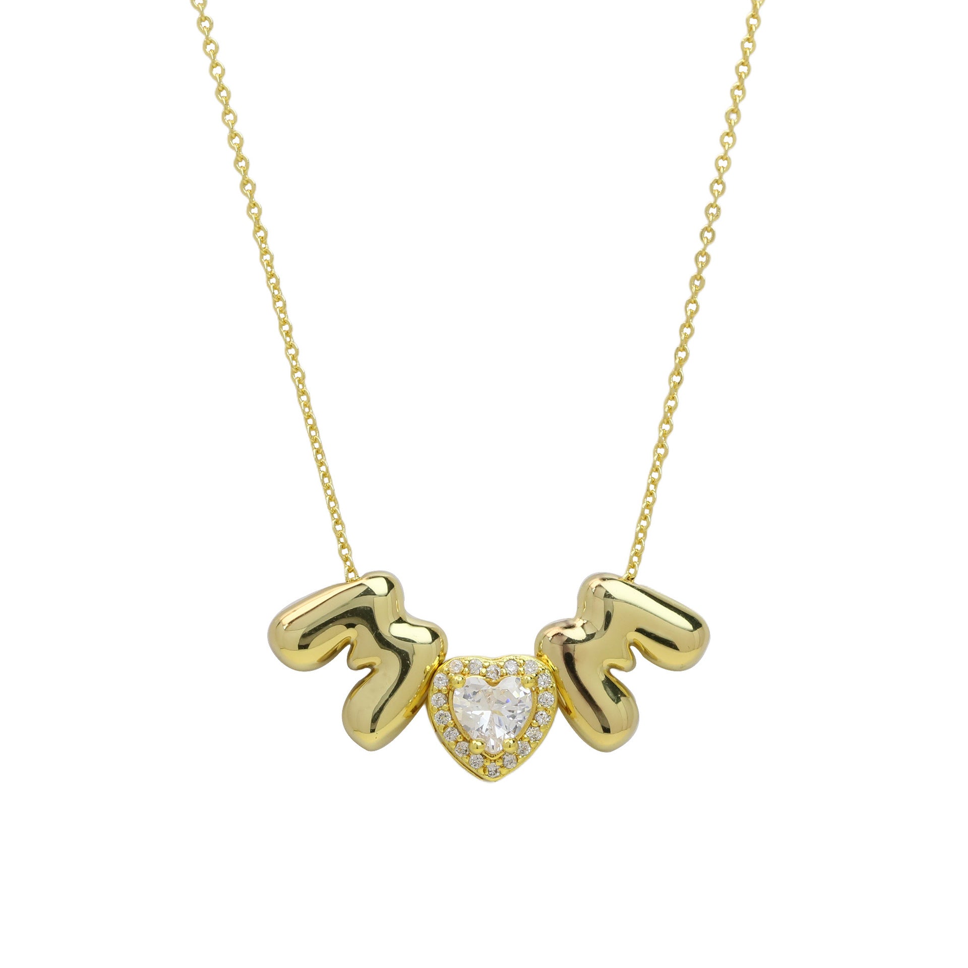 Aubry Dainty Letter Necklace - M❤️M Pendant [PVUIAHY7]