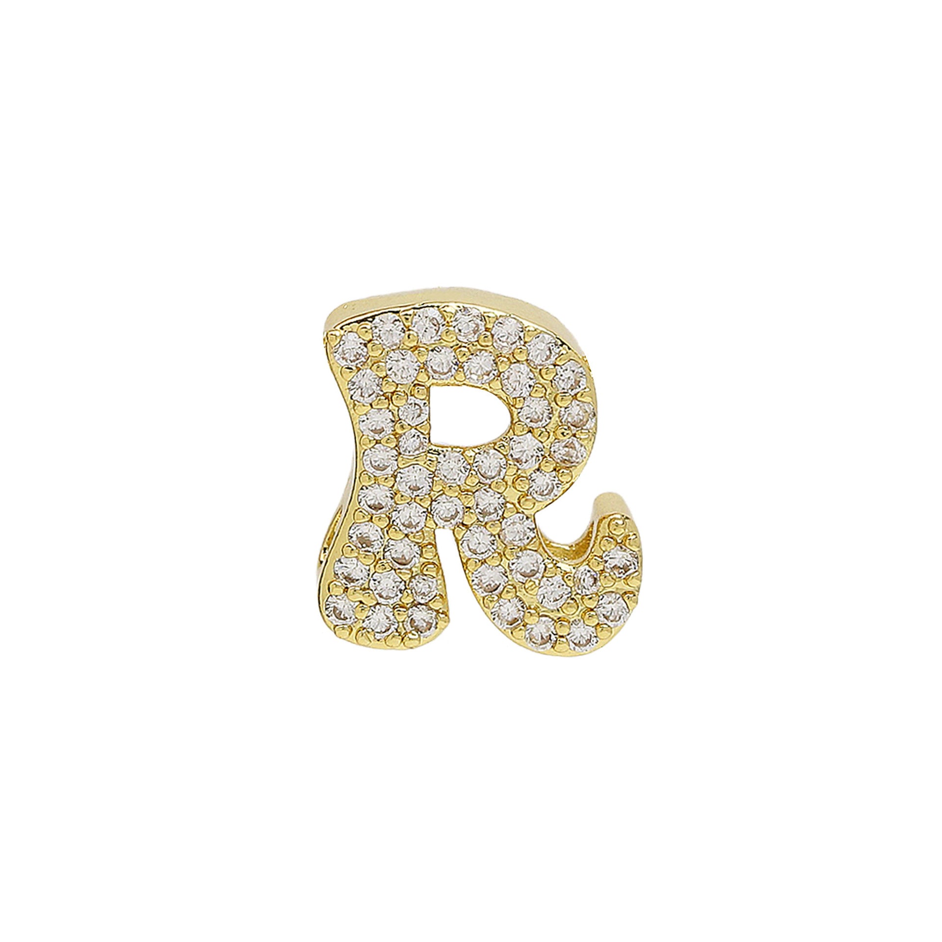 Katheryn Pave Initial Necklace - R [UE3ZW4AS]