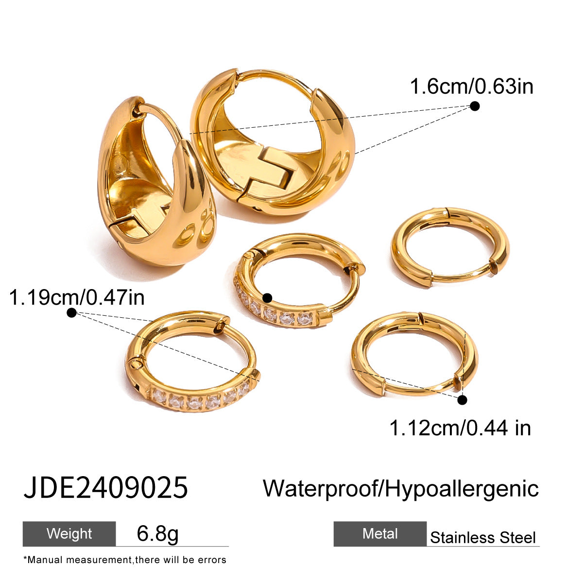 Skyler Triple Hoop Set - JDE2409025 [7CDSGIWL]