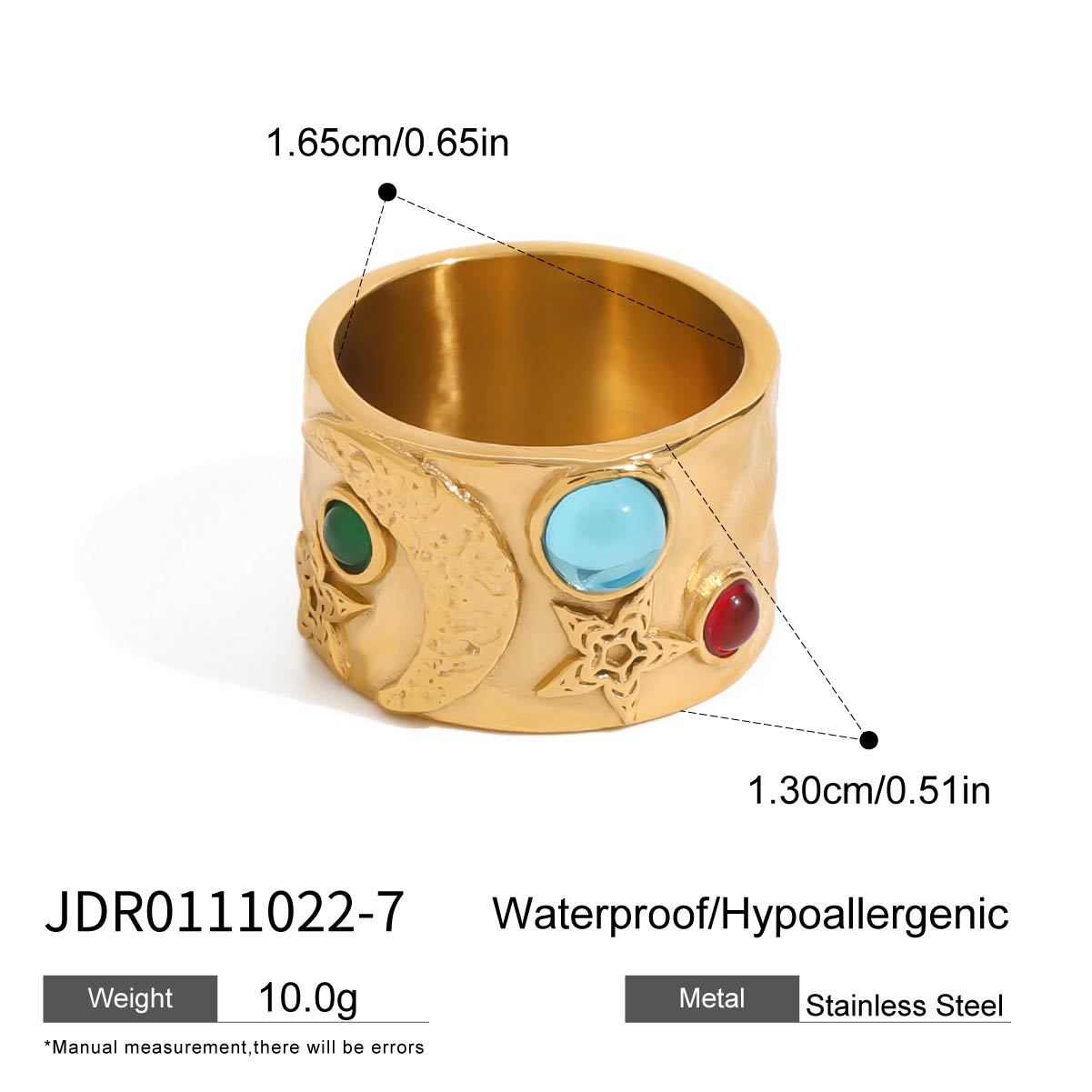 Samiah Geometric Band Ring - JDR0111022-7 [J7AWVF4V]