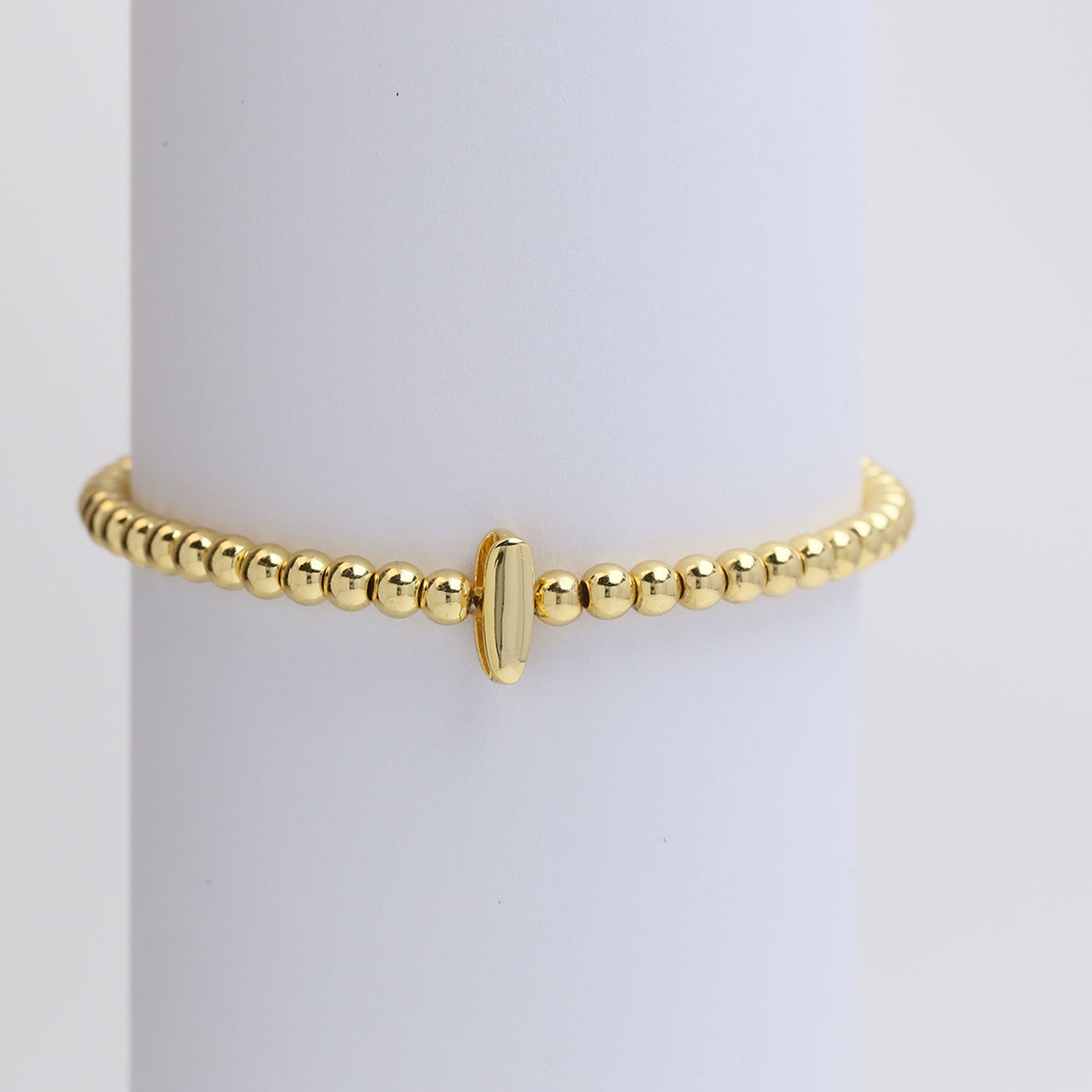 Jorie Polished Letter Bracelet - I [SHD34VEQ]