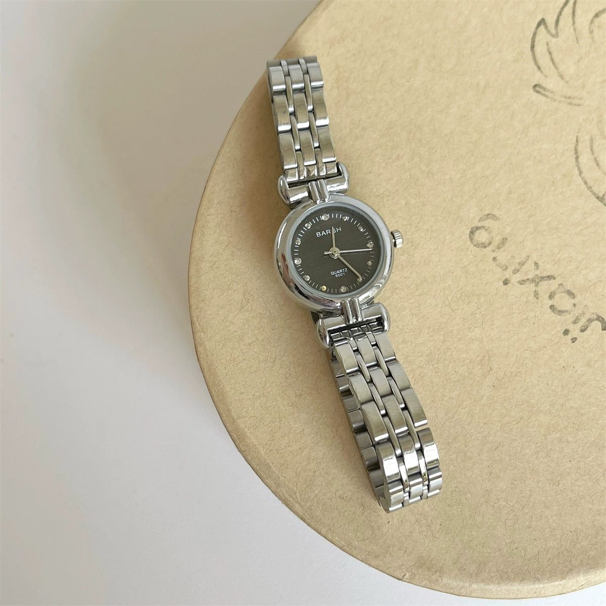 Jameson Vintage Mesh Watch - Silver Black Face [0A3YOXA0]