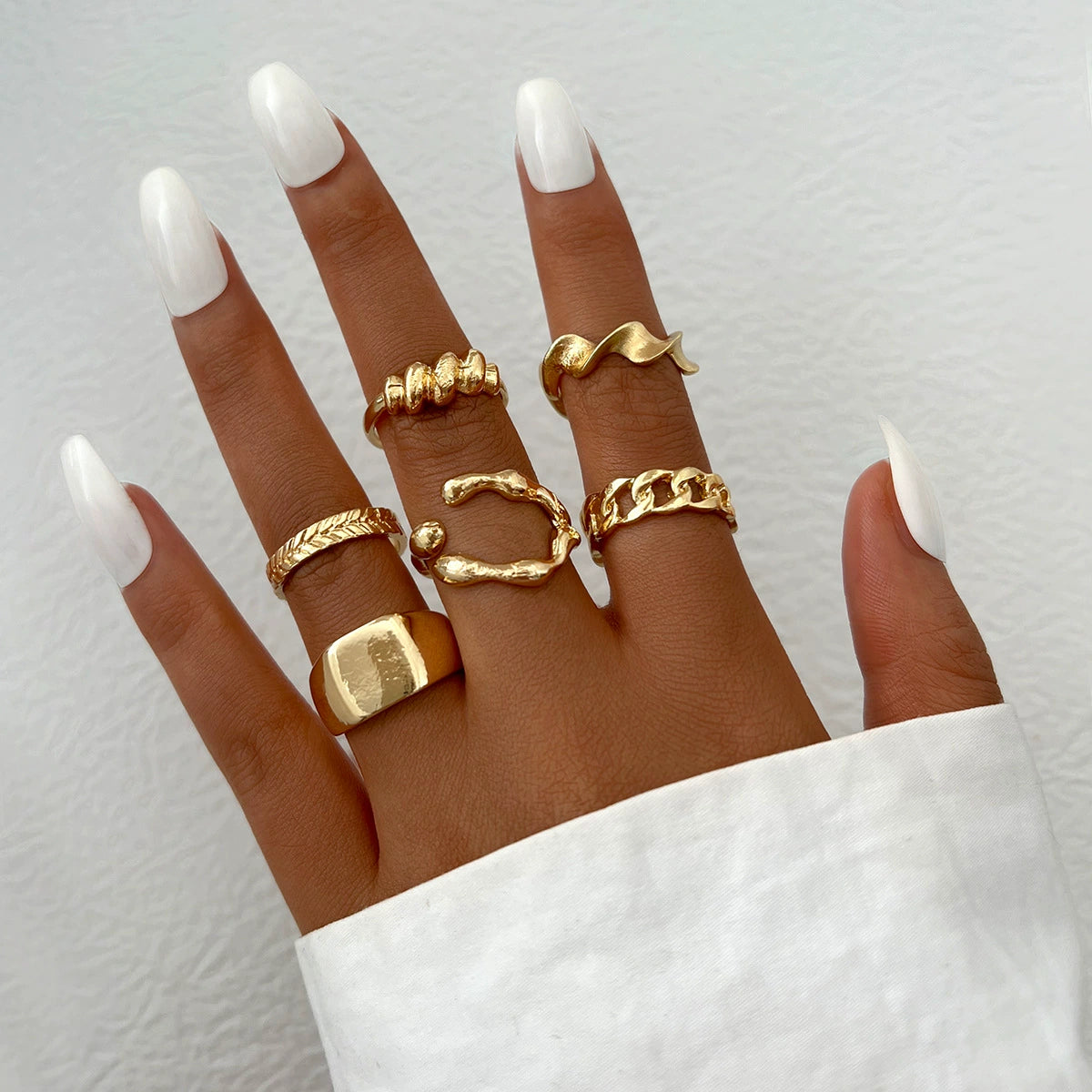 Kassidy Butterfly Ring Set - Watermelon Red [ZZR228R5]