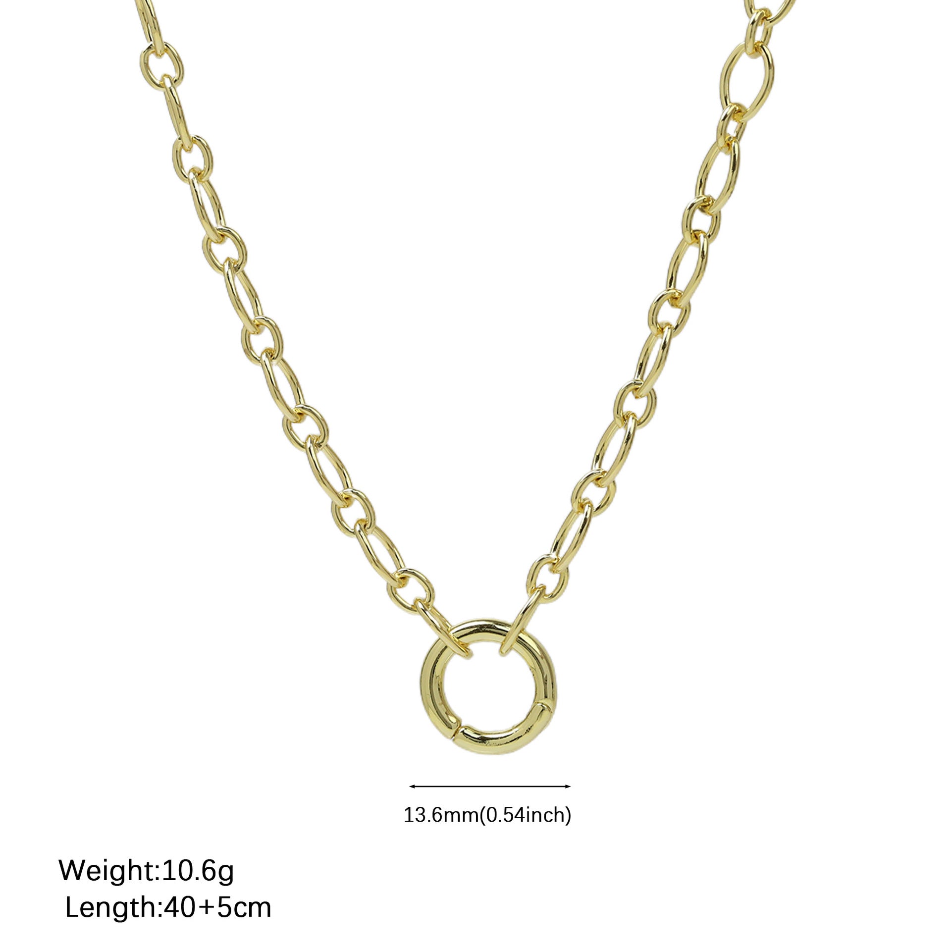 Brighton Ocean Charm Necklace - Chain Style 2 (Openable Clasp) [KT0QIWKP]