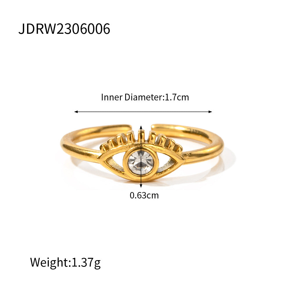 Laiklyn Crowned Evil Eye Ring - JDRW2306006 [8TI4NKEA]