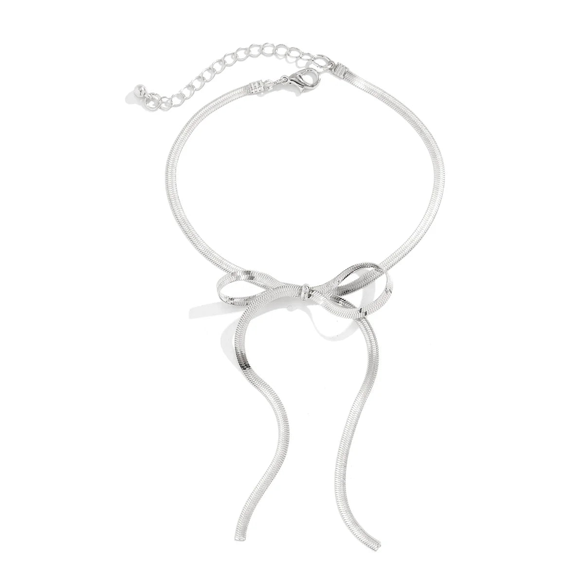 Harmonee Bowknot Butterfly Anklet - Silver