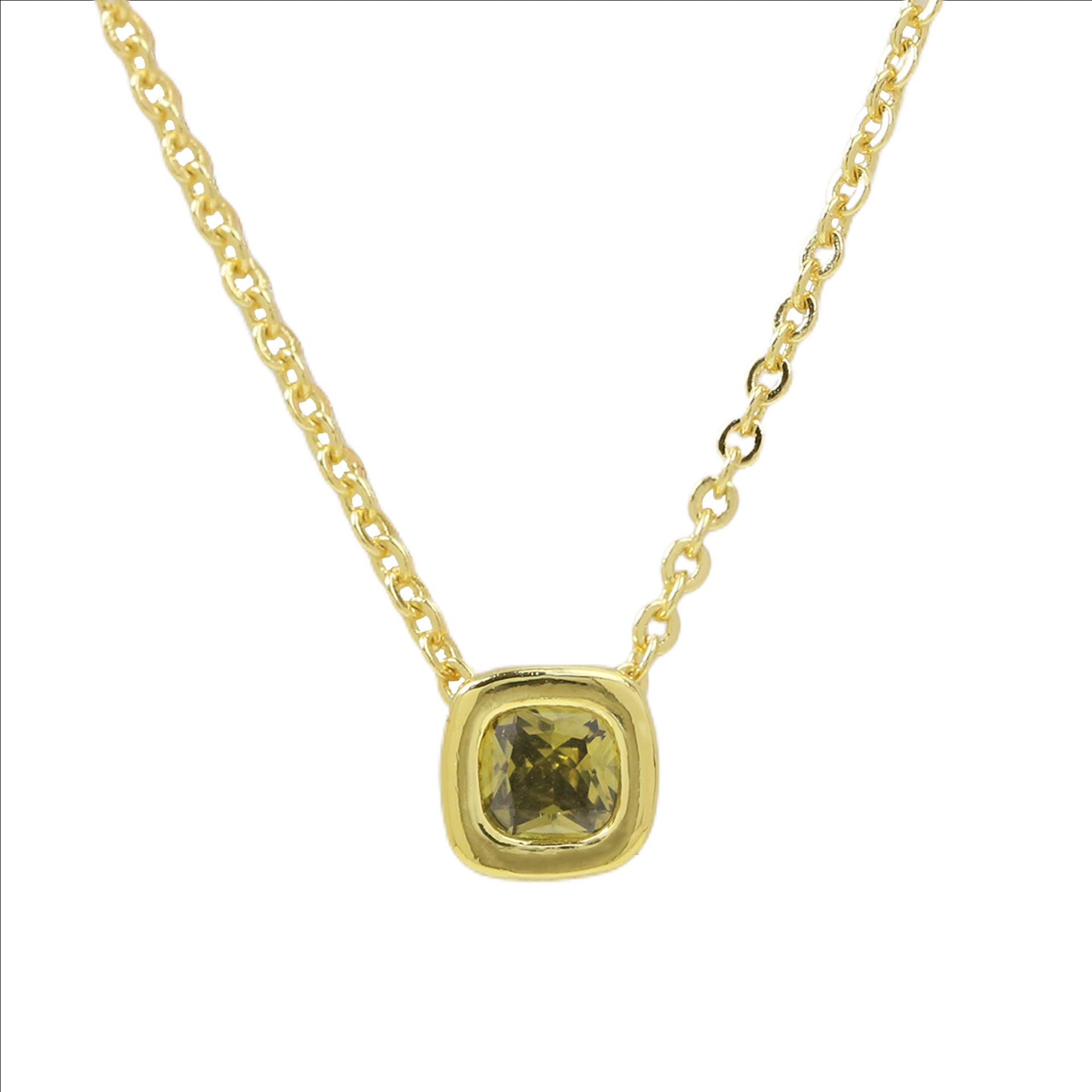 Roslyn Geometric Birthstone Necklace - August Birthstone Necklace [0Y8S6BXF]