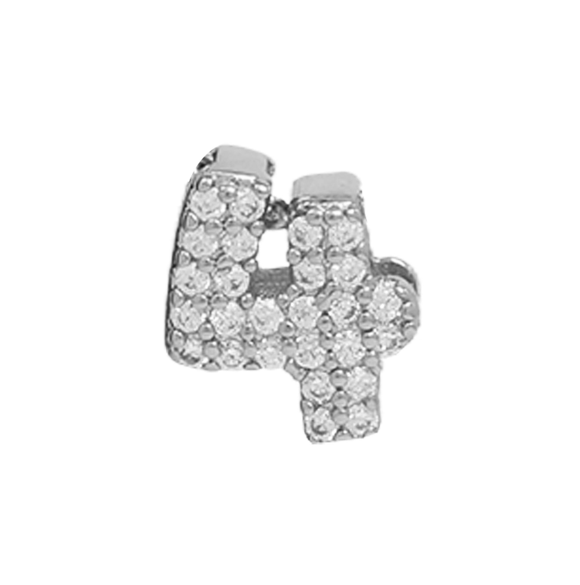 Adira Number Charm Necklace - Silver Number 4 [SRXT03OS]