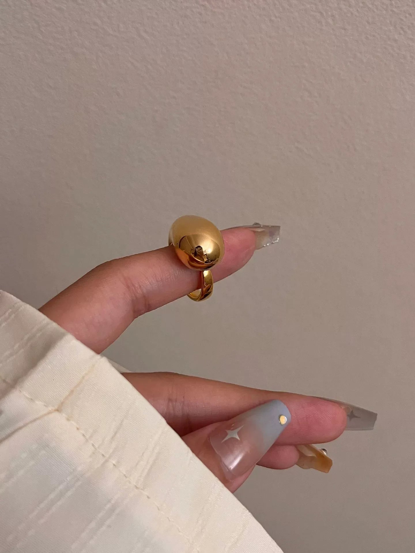 Seanna Teardrop Enamel Ring - Gold