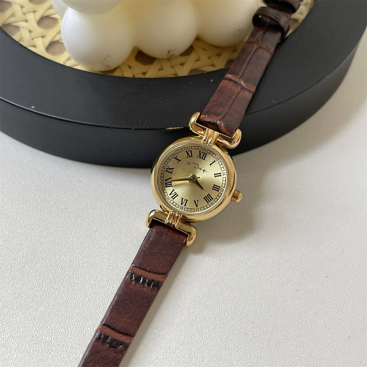 Meera Petite Quartz Watch - Coffee [AWRS0RUT]