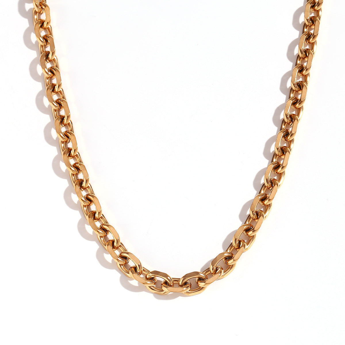 Yurani Delicate Body Chain - 7.2mm Cross Chain - Gold [ZNYLRK76]