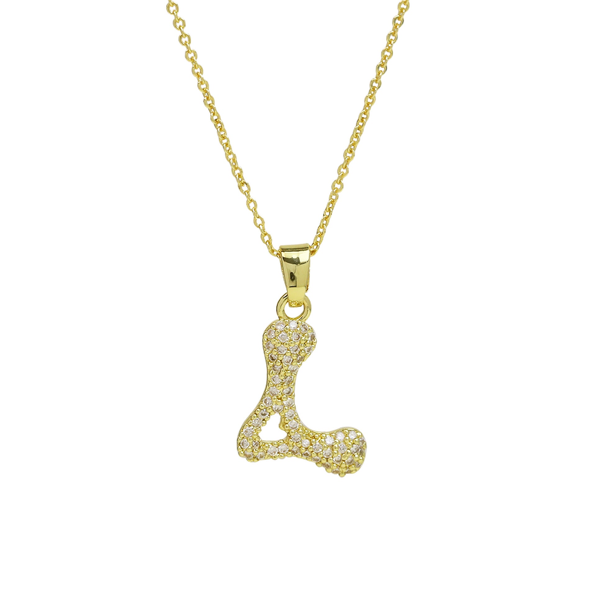 Fatou Bubble Initial Necklace - L [AFR6QO02]