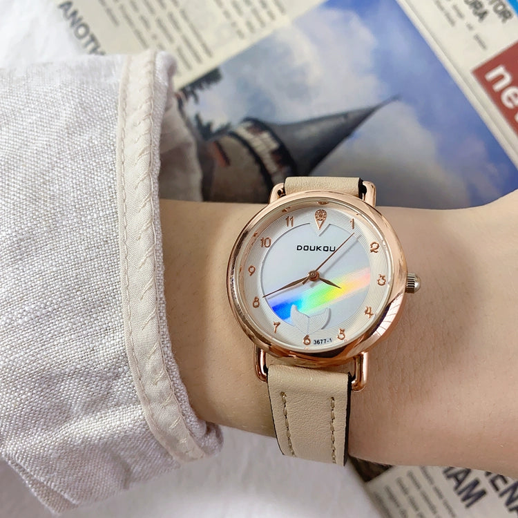Jacelyn Radiant Mother-of-Pearl Watch - Khaki Strap [9PHNPSIA]