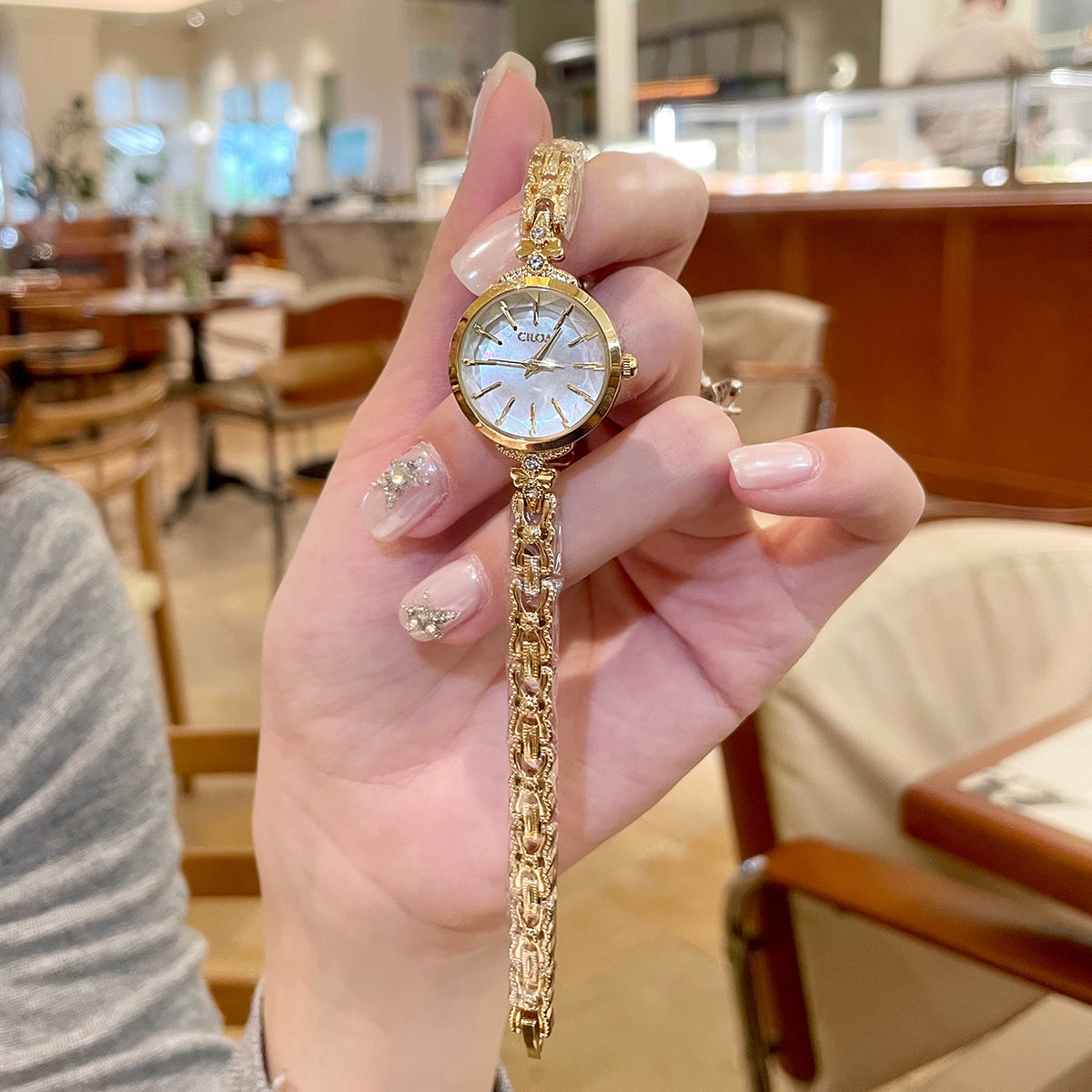 Mazie Elegant Link Watch - Gold [39S3HSXD]