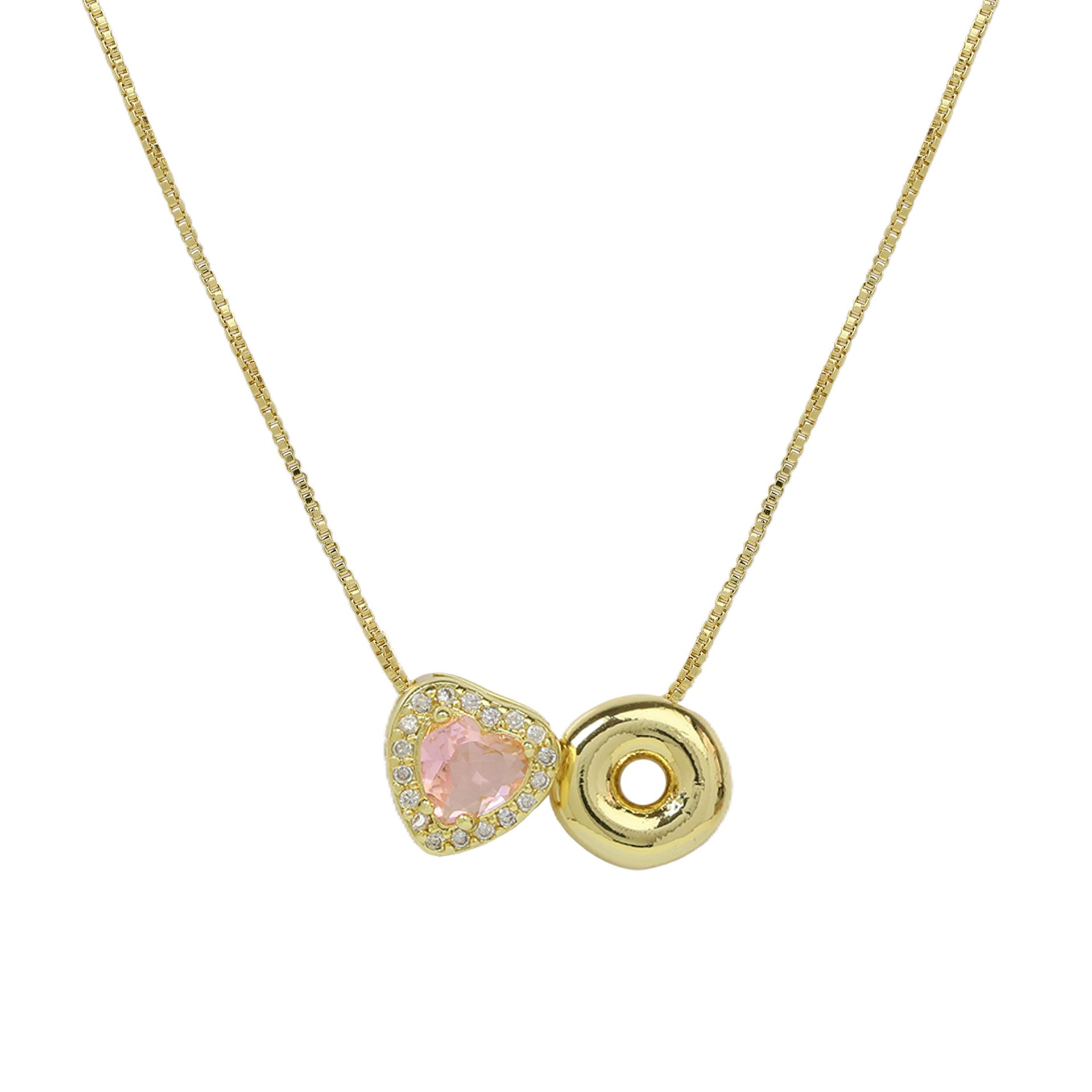 Rome Pearl Initial Necklace - O Letter [UWPCSYT0]