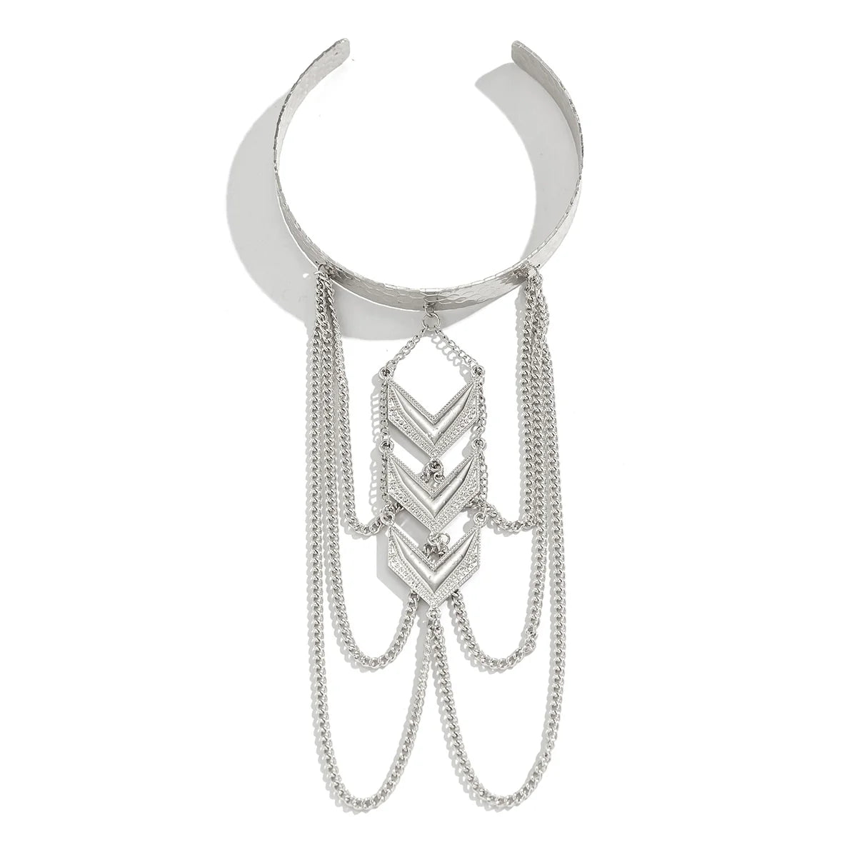 Kamora Serpent Cuff Bracelet - Silver