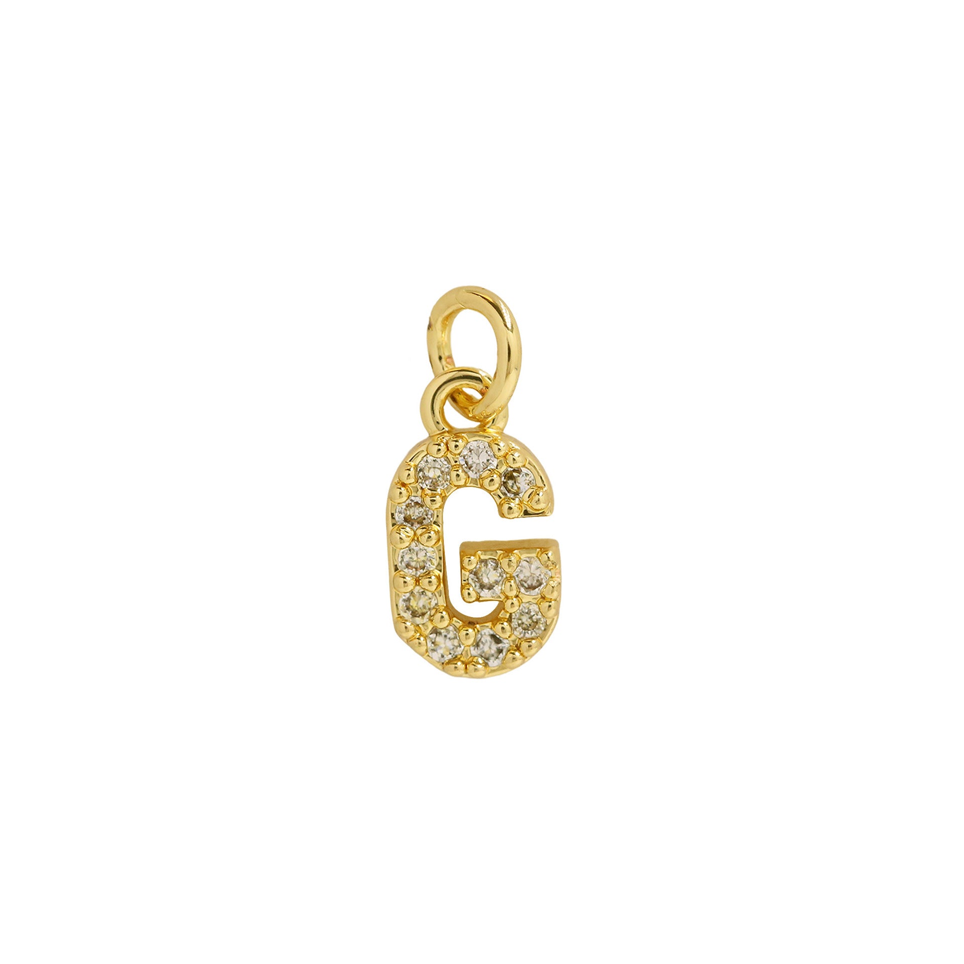 Leilah Zircon Initial Necklace - G [IY1V4BL4]