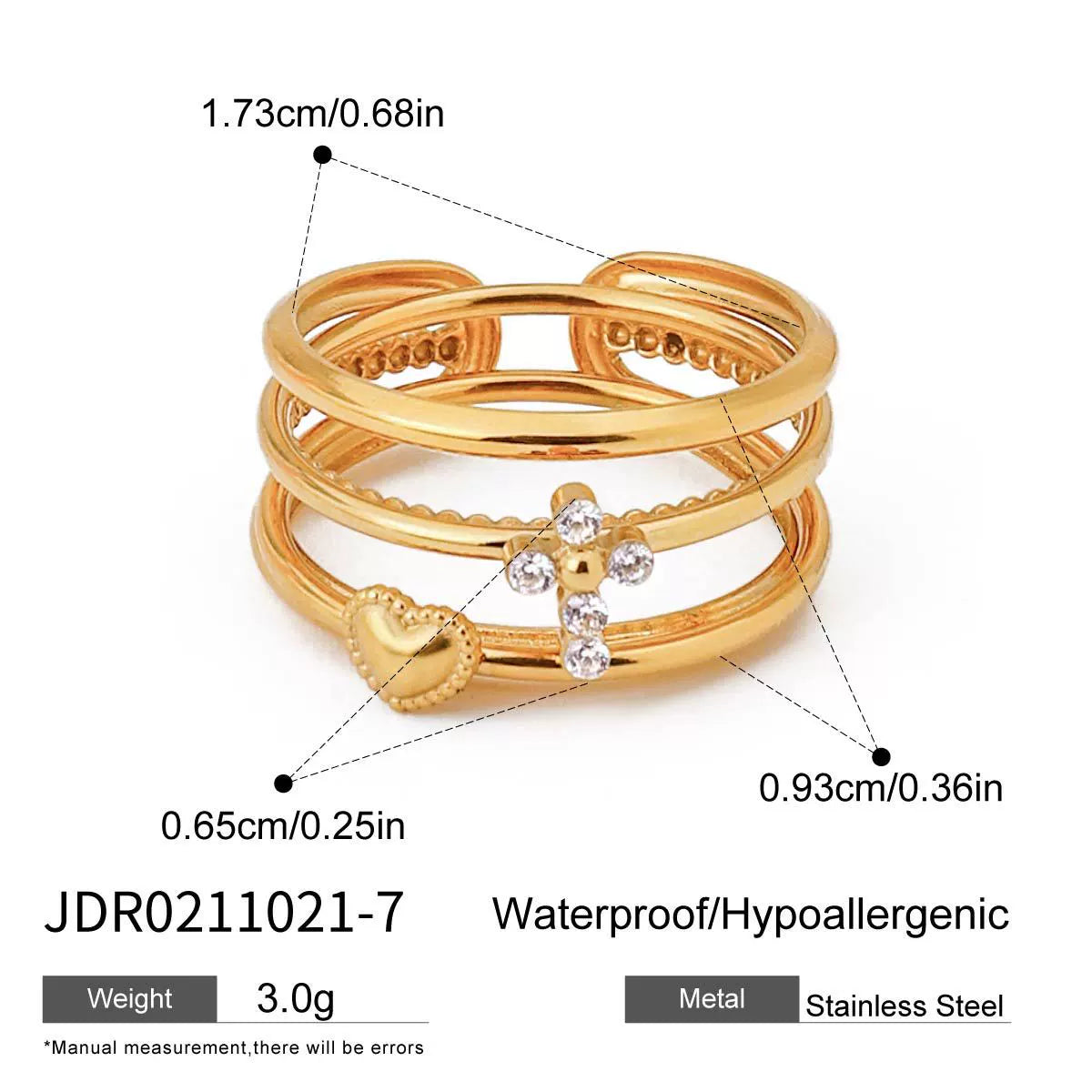 Keya Sleek Stacking Rings - JDR0211021-7 [RACJOWK9]