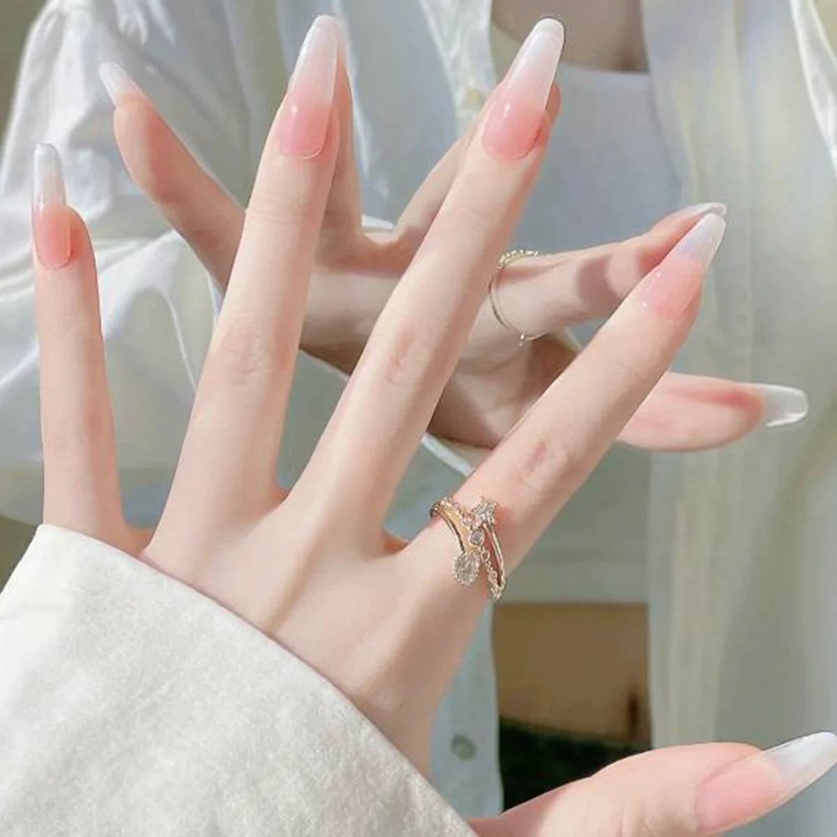 Tahiry Rose Gold Open Ring - Rose Gold Star