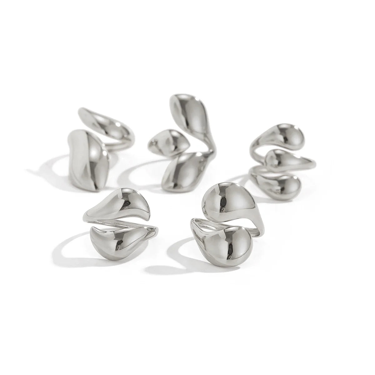 Betsabe Stackable Ring Set - Silver