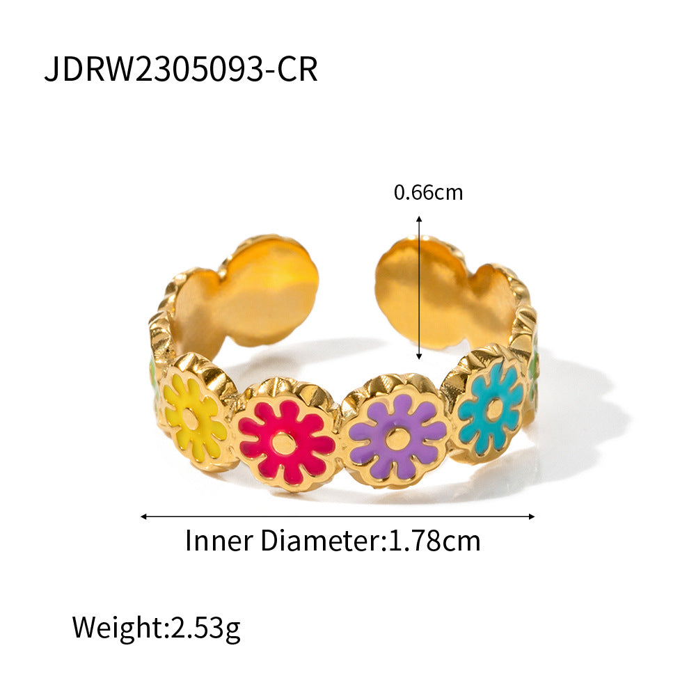 Nila Geometric Band Ring - JDRW2305093-CR [R7S468LJ]