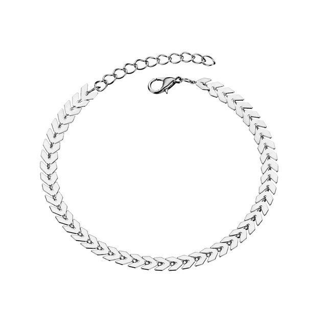 Neema Layered Heart Charm Anklet - Anklet E002