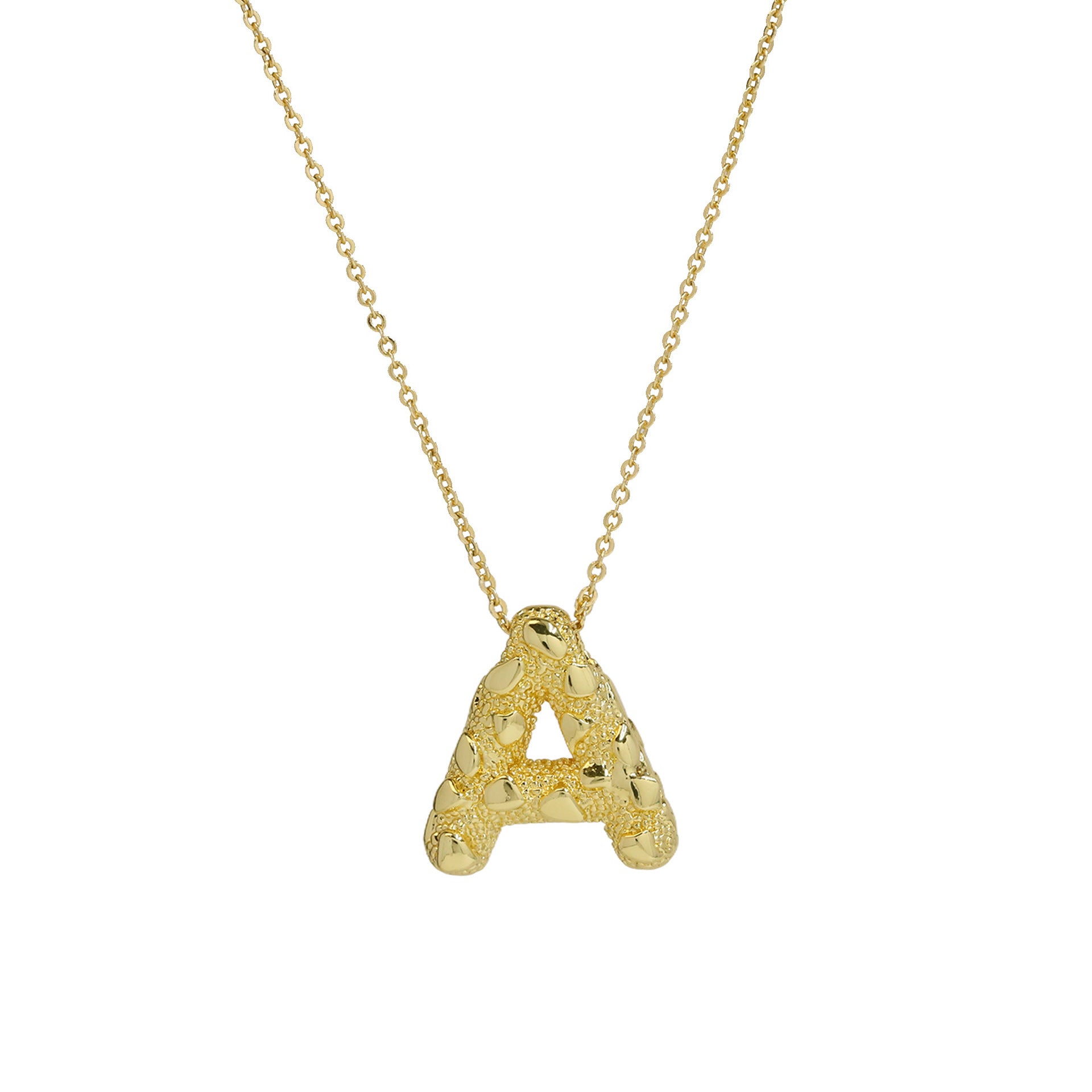 Akari Bubble Letter Necklace - A [IWFUW91M]