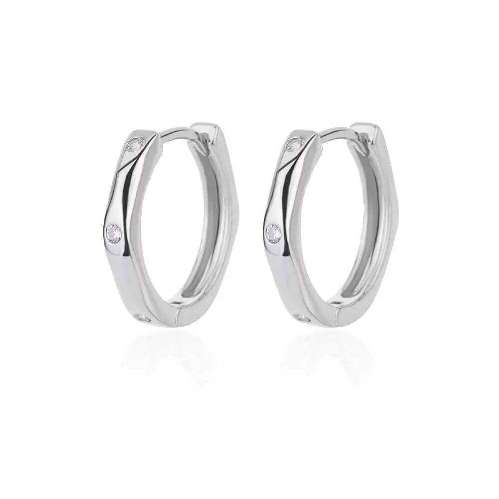 Phoebe Gold Chunky Hoop Earrings - E3120P-7