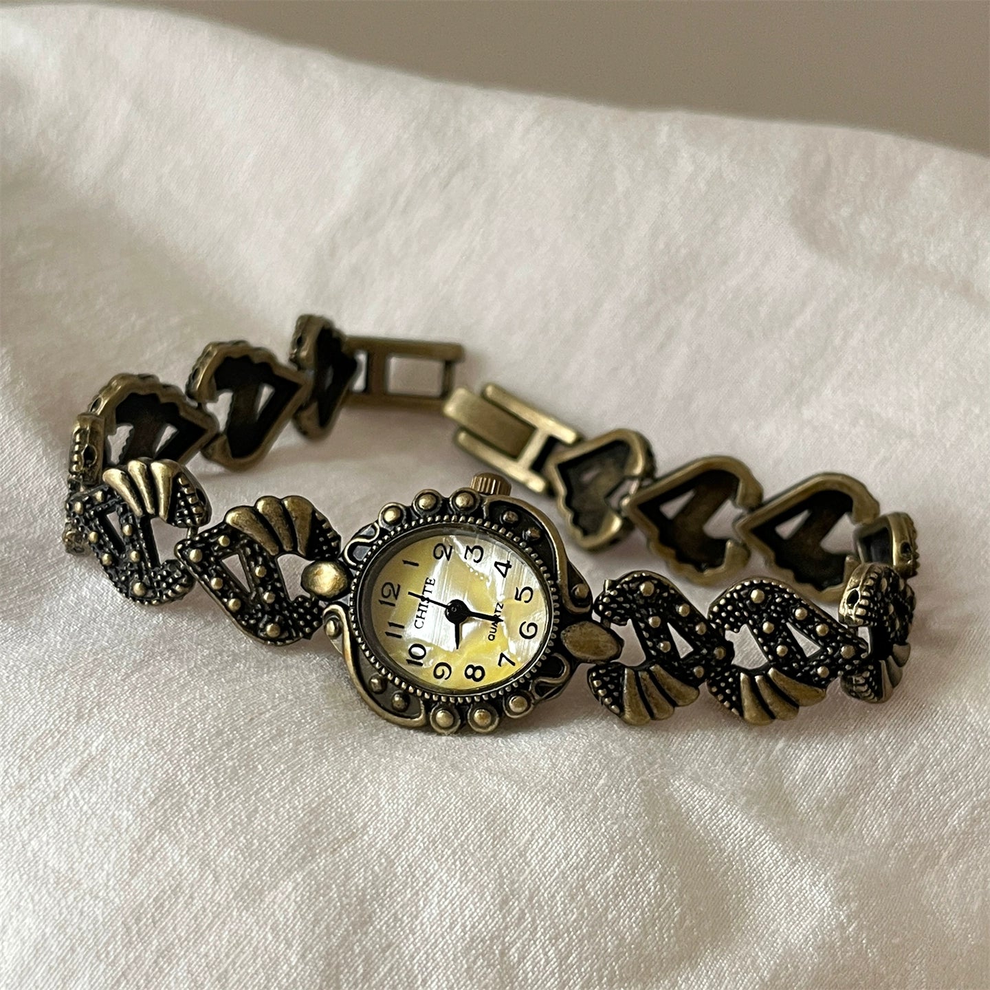 Mckenna Vintage Charm Watch - Antique Bronze with Gold Dial [RSD289AG]