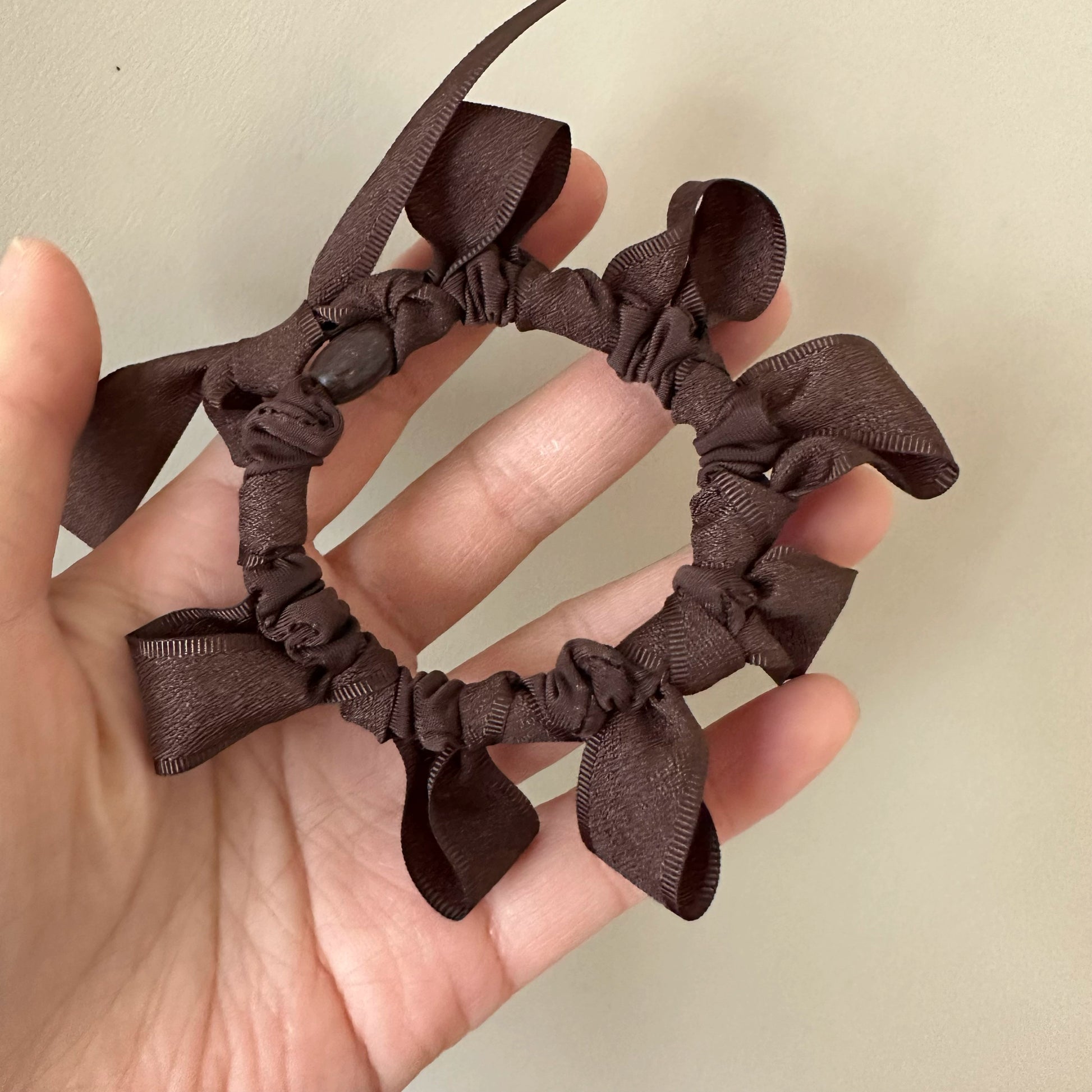 Elva Voluminous Bow Hair Tie - Coffee [L9UVYGO5]