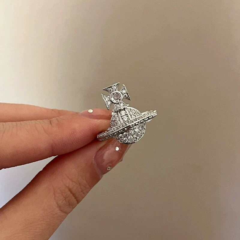 Brook Sparkle Saturn Ring - Large Planet