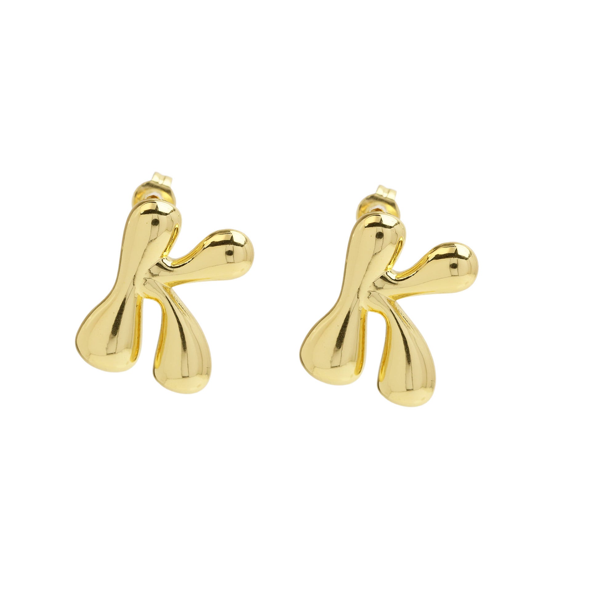 Kennedy Pave Initial Studs - K [SCD4DRNV]