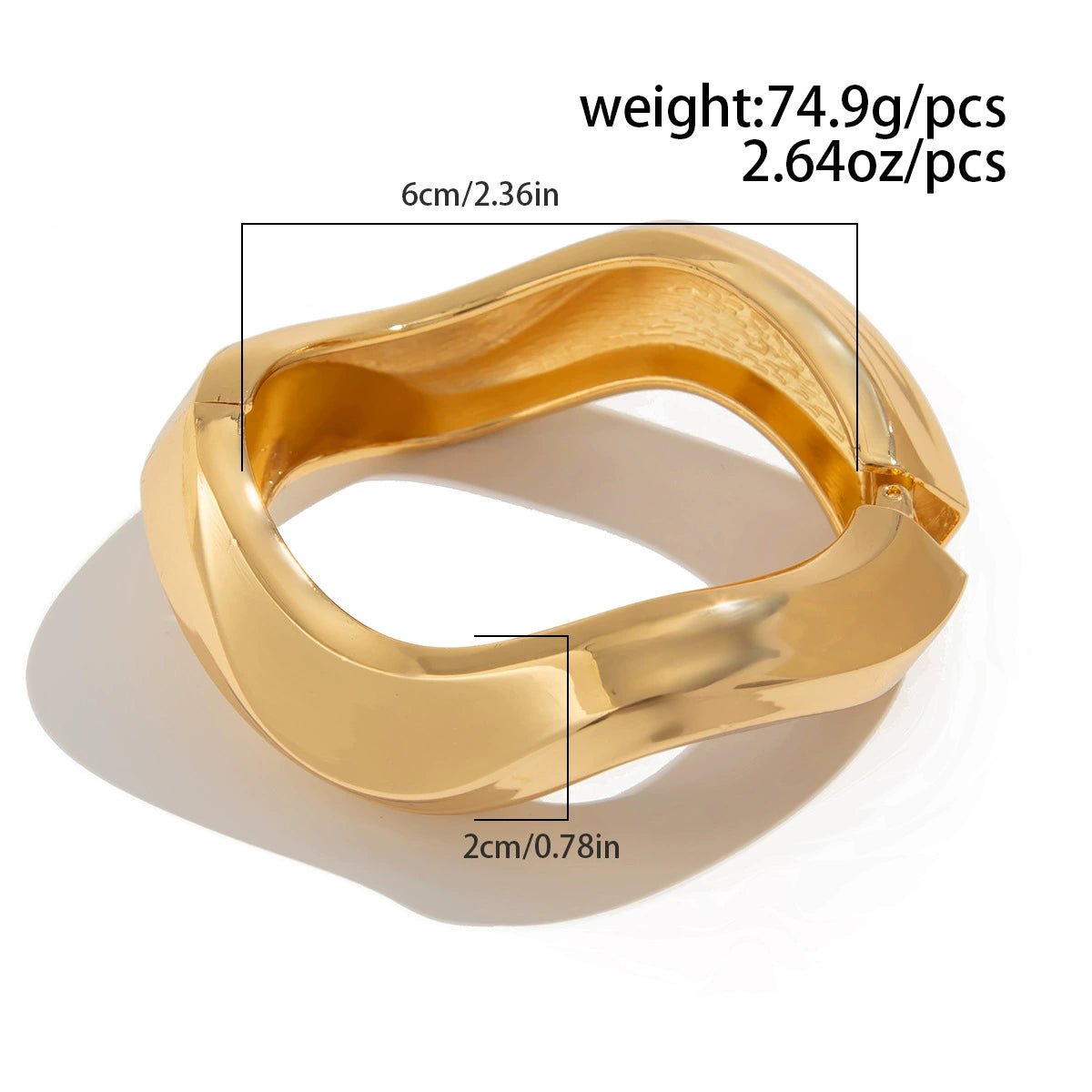 Juliana Asymmetric Pearl Jewelry - Bracelet 04 Gold [NY533ZZT]
