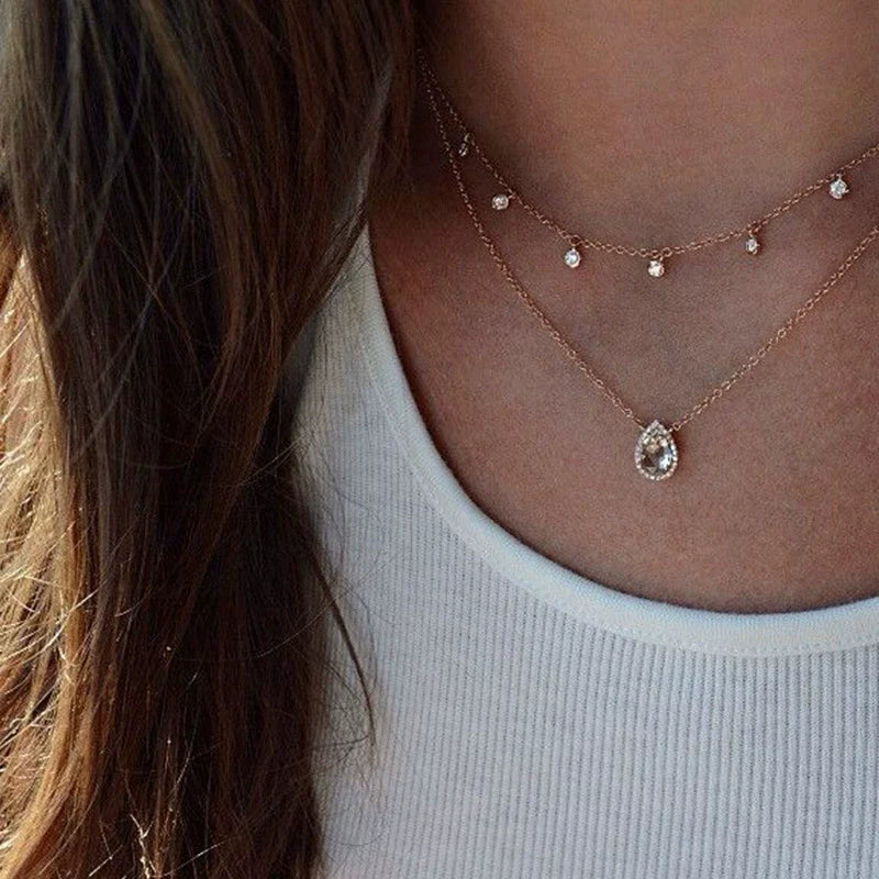 Brileigh Crystal Triangle Necklace - N0308-11