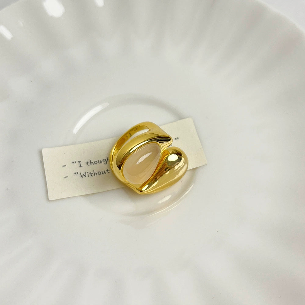 Karalynn Waterdrop Statement Ring - Gold Waterdrop Ring [4G1FT4LH]