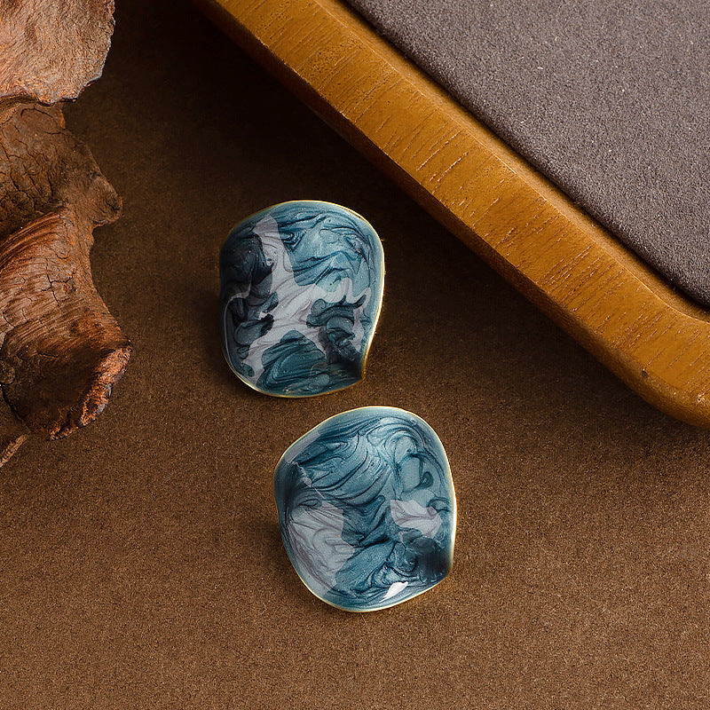Scarlette Enamel Geometric Earrings - Style 1 [LW9RPM90]