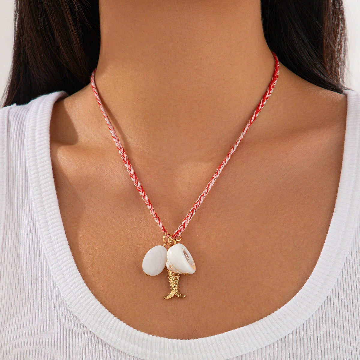 Erykah Ocean Layered Necklace - Gold 1 [VD5012OS]
