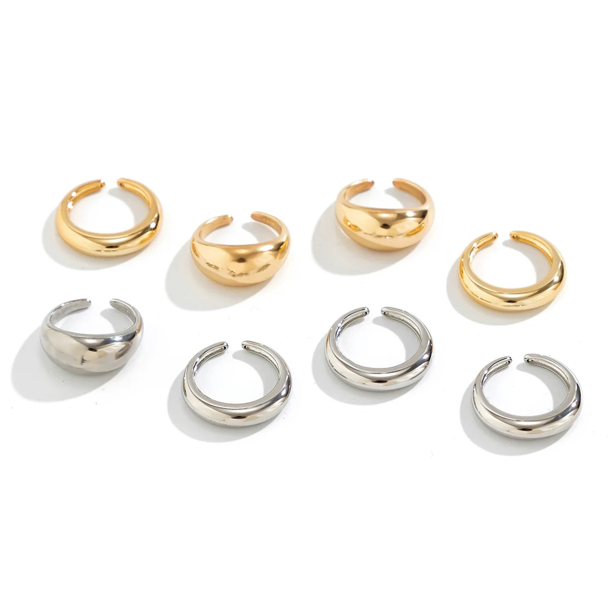 Amena 8-Piece Stacking Ring Set - Mixed Color