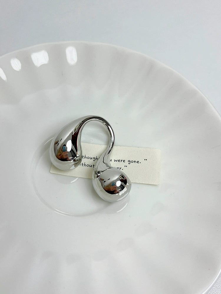 Idy Elegant Water Drop Ring - Silver [T9TLCO82]