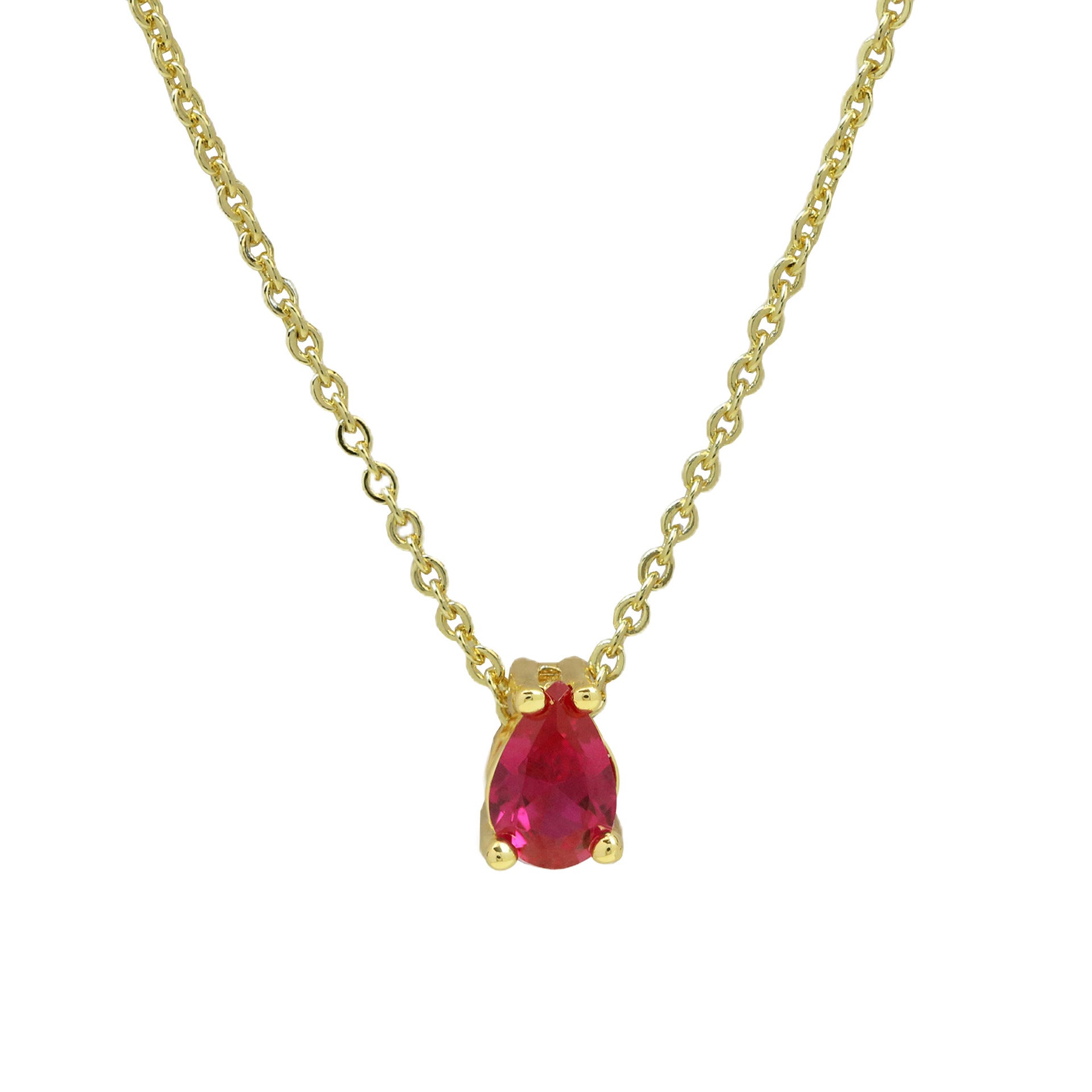 Skylan Birthstone Pendant Necklace - Necklace July Birthstone [MLKAVHMI]