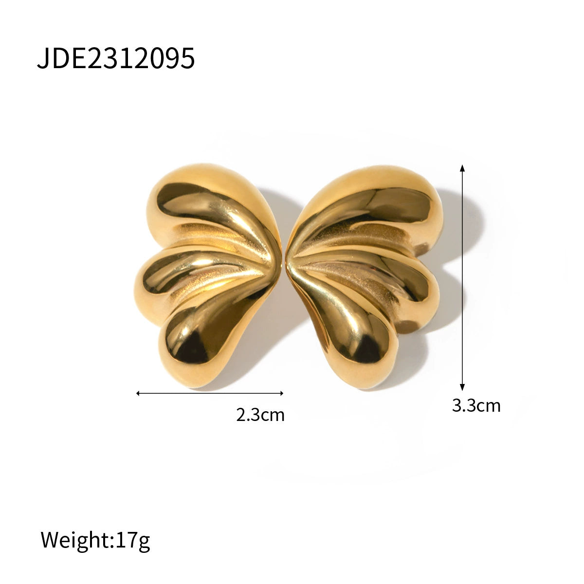 Rylann Geometric Petal Earrings - Gold Tone [2U1ASPG0]