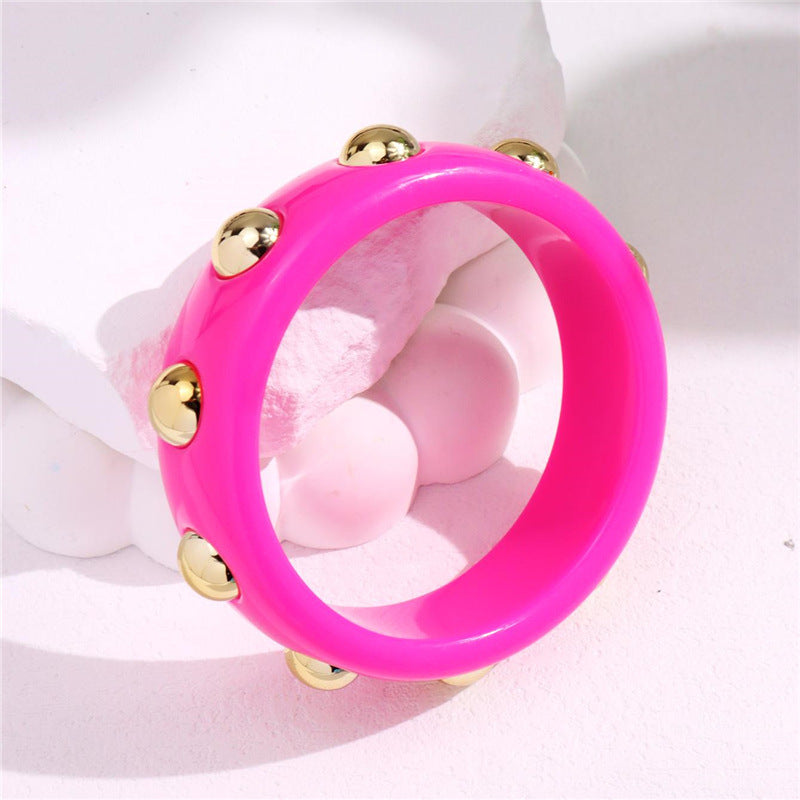 Alyah Sculptural Wave Bracelet - Sunny Yellow [0MSLT679]