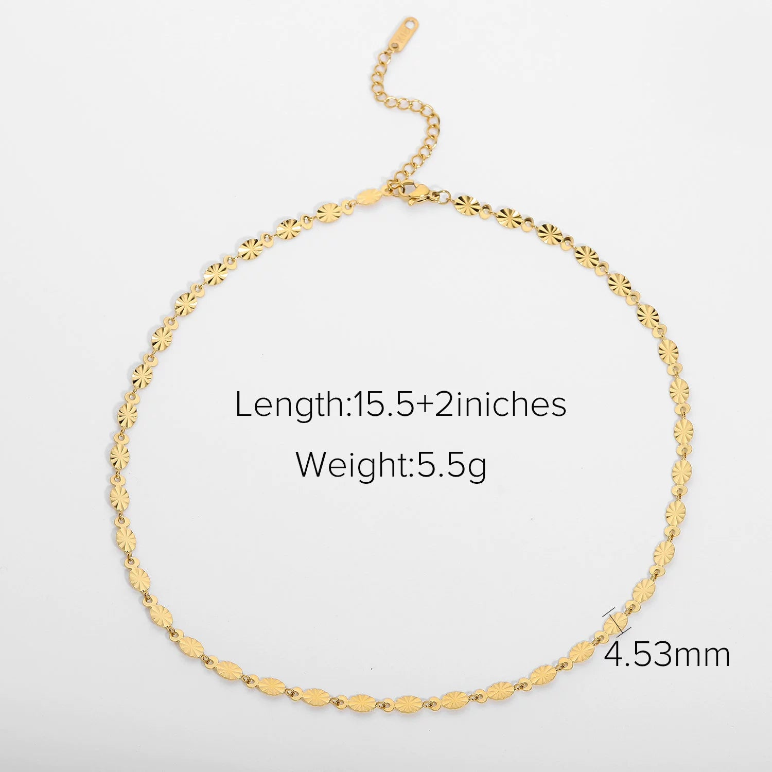 Kynslee Layered Gold Chain Necklace - Style JDN20161 [ZVAVO186]